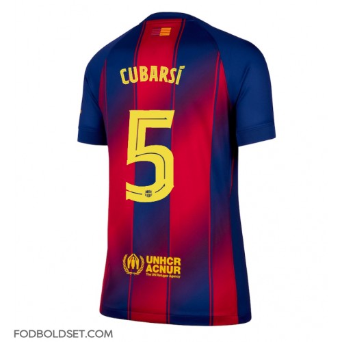 Barcelona Pau Cubarsi #5 Hjemmebanetrøje Dame 2025-26 Kortærmet